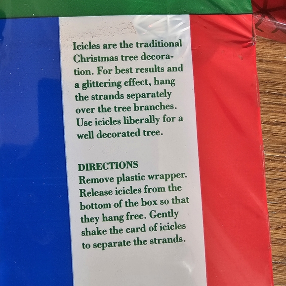 Vintage Silver Icicle Strands Christmas Tree Decorating Bundle of 6 Packs New - Picture 9 of 9